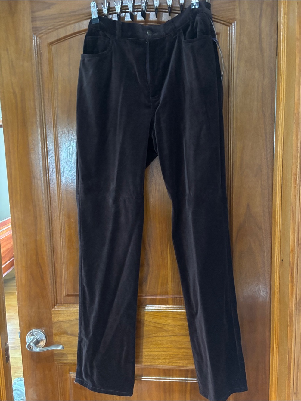 Chaps Women's Dark Brown Corduroy Pants